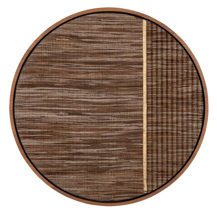 MUST Living Wall panel Contemporary Gold small,Ø71x4 cm, waterhyacinth