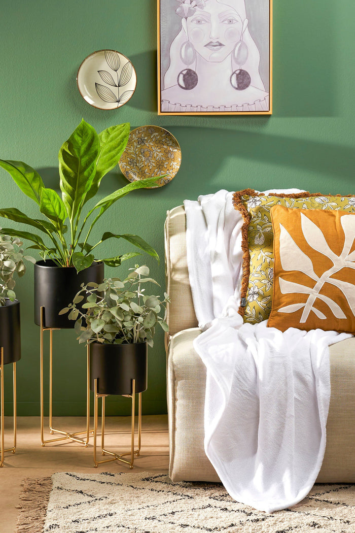 Mica Decorations Famke Fleece Plaid - 180 x 130 cm - Off white