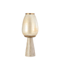 PTMD Berdand Beige Floor Stormlight Luster Glass Cone S