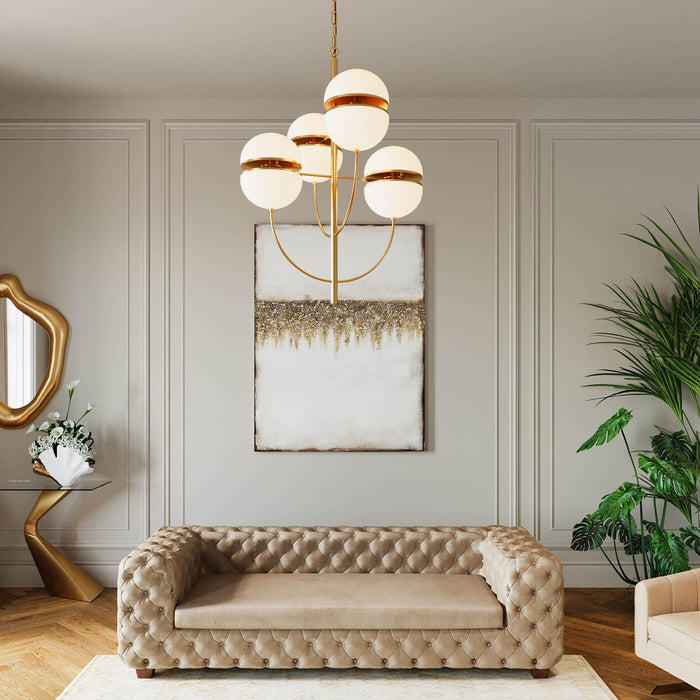 Kare Design Leisha Hanglamp goud