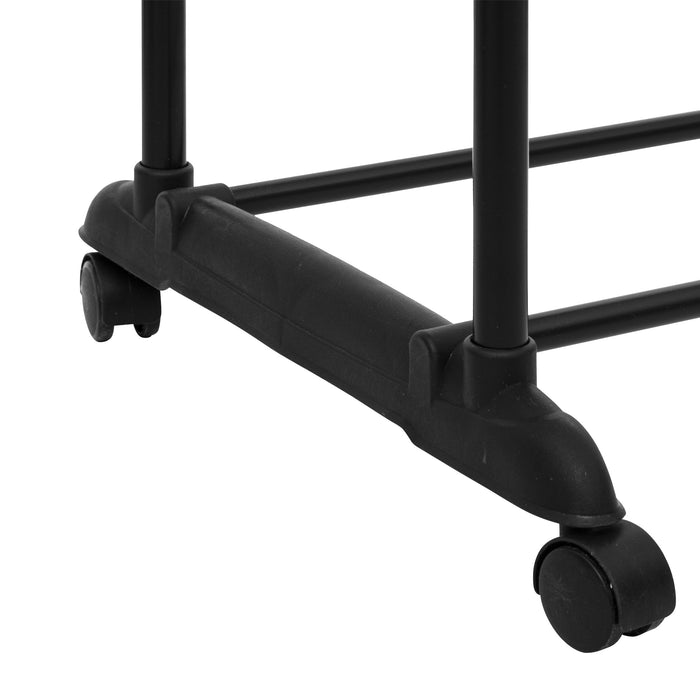 5Five Kledingrek dubbele stang - kunststof|metaal - zwart - 80 x 160cm