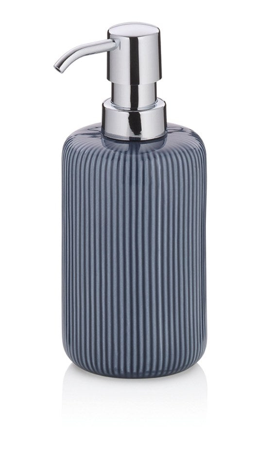 Zeepdispenser, 0.35 L, Keramiek, Rook Blauw - Kela | Ava