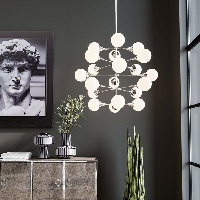 Kare Design Bulb Fiction Hanglamp zilver