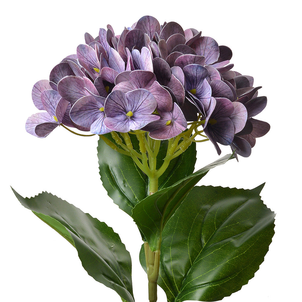 Clayre & Eef Kunstbloem Hortensia 68 cm Paars Kunststof