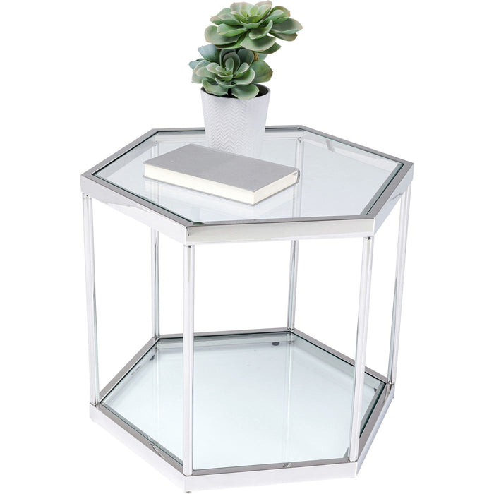 Kare Salontafel Comb Silver