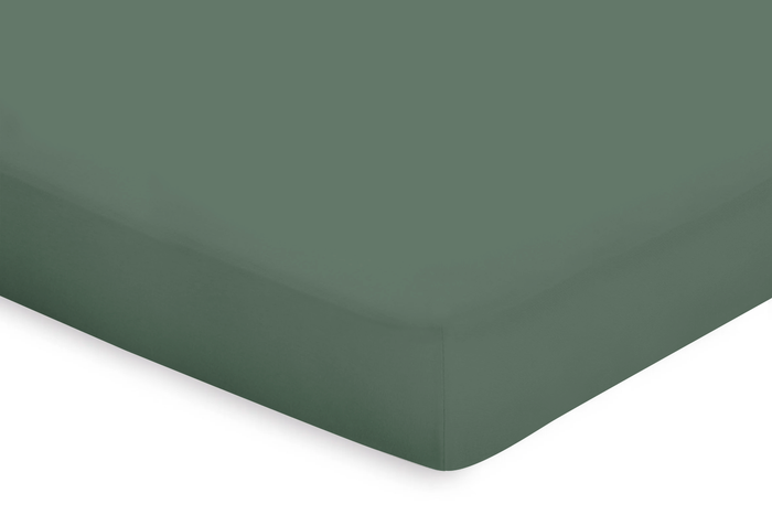 Eleganzzz Topper Hoeslaken Katoen Perkal - grenat green