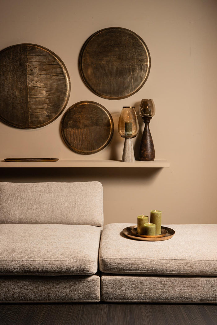 PTMD Jowad Antique Gold Alu Sheet Wall Panel Ribbed L