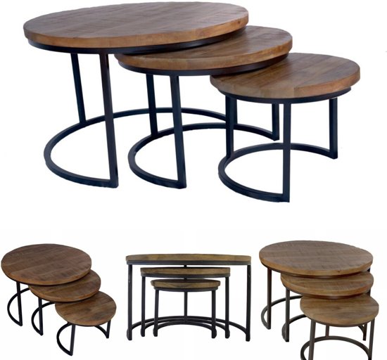 AnLi Style Salontafel Triplets - Set van 3