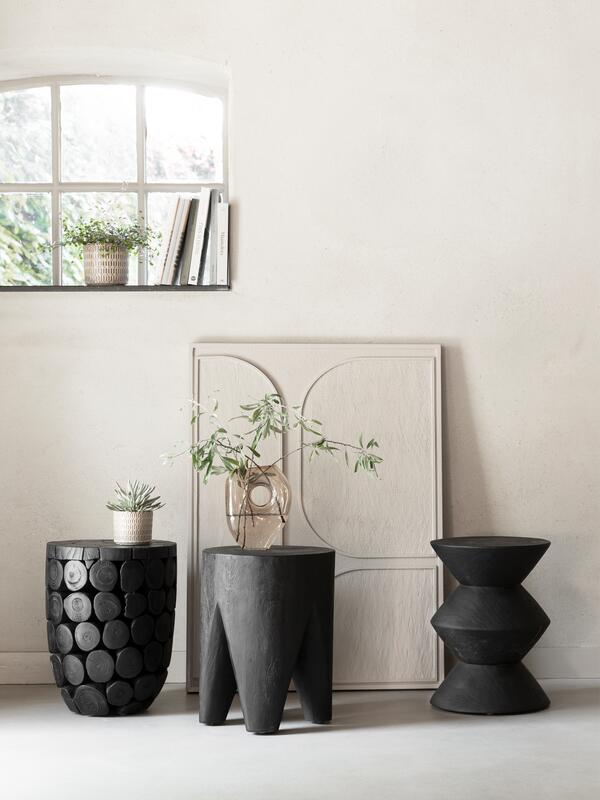 MUST Living Wall Panel Lorcan Cream large,127x102x4 cm, cream woode...