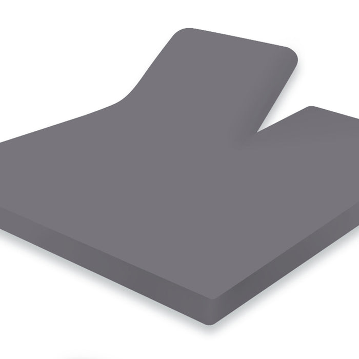 Eleganzzz Splittopper Hoeslaken Jersey Katoen Stretch - antraciet