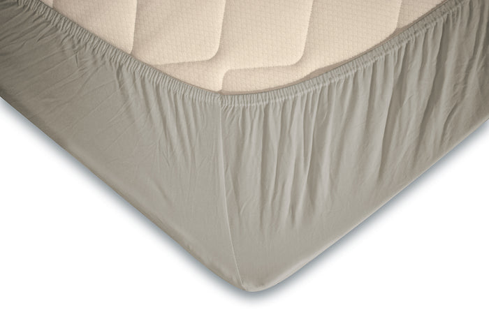 Eleganzzz Topper Hoeslaken Jersey Katoen Stretch - mushroom