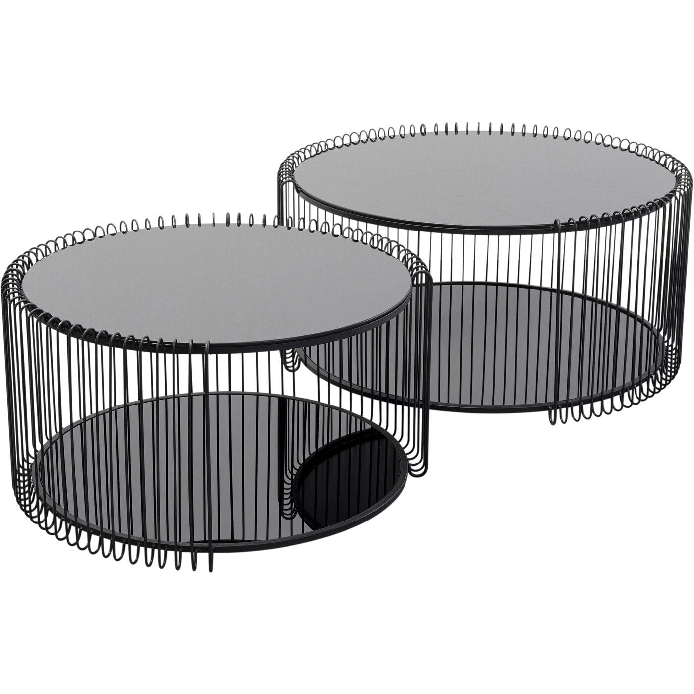 Salontafel Wire Double zwart (2|Set) Kare Design
