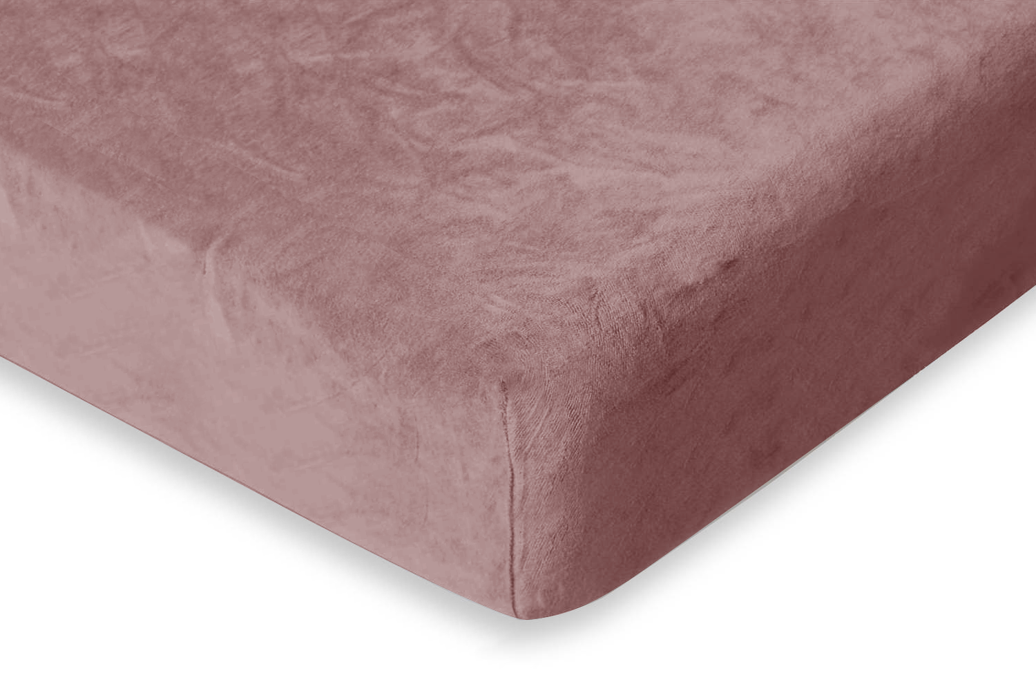 Eleganzzz Hoeslaken Flanel Fleece 35cm Hoekhoogte - old rose