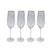 Kare Design Diamond Rim champagneglazen 4st
