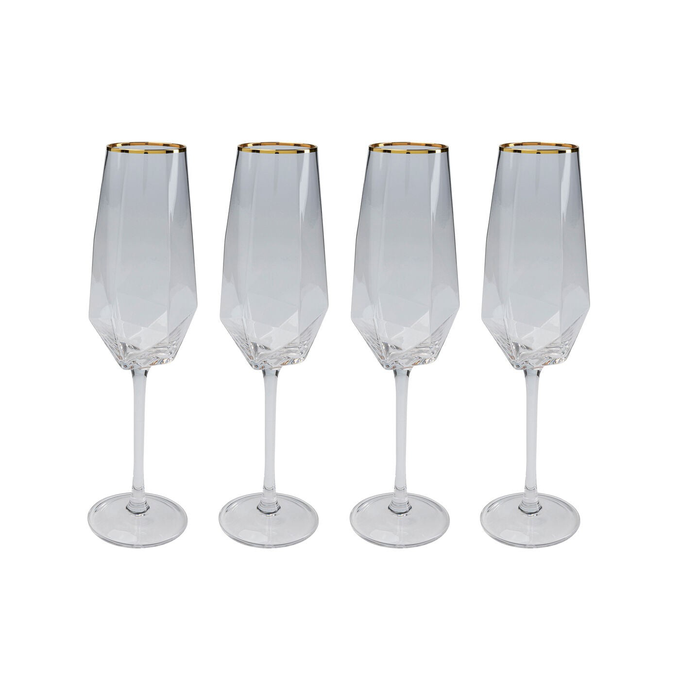 Kare Design Diamond Rim champagneglazen 4st