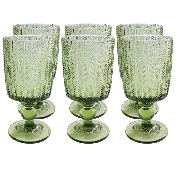 Kare Design Fogli Wijinglazen groen 6st