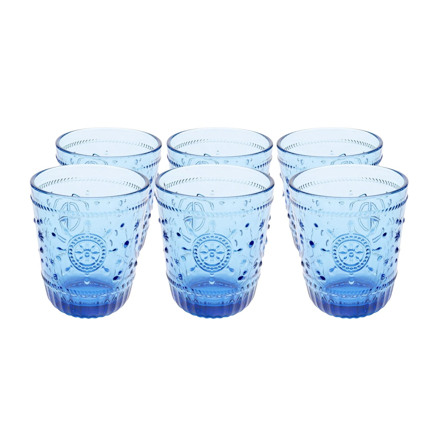 Kare Design Greece Waterglazen blauw 6st