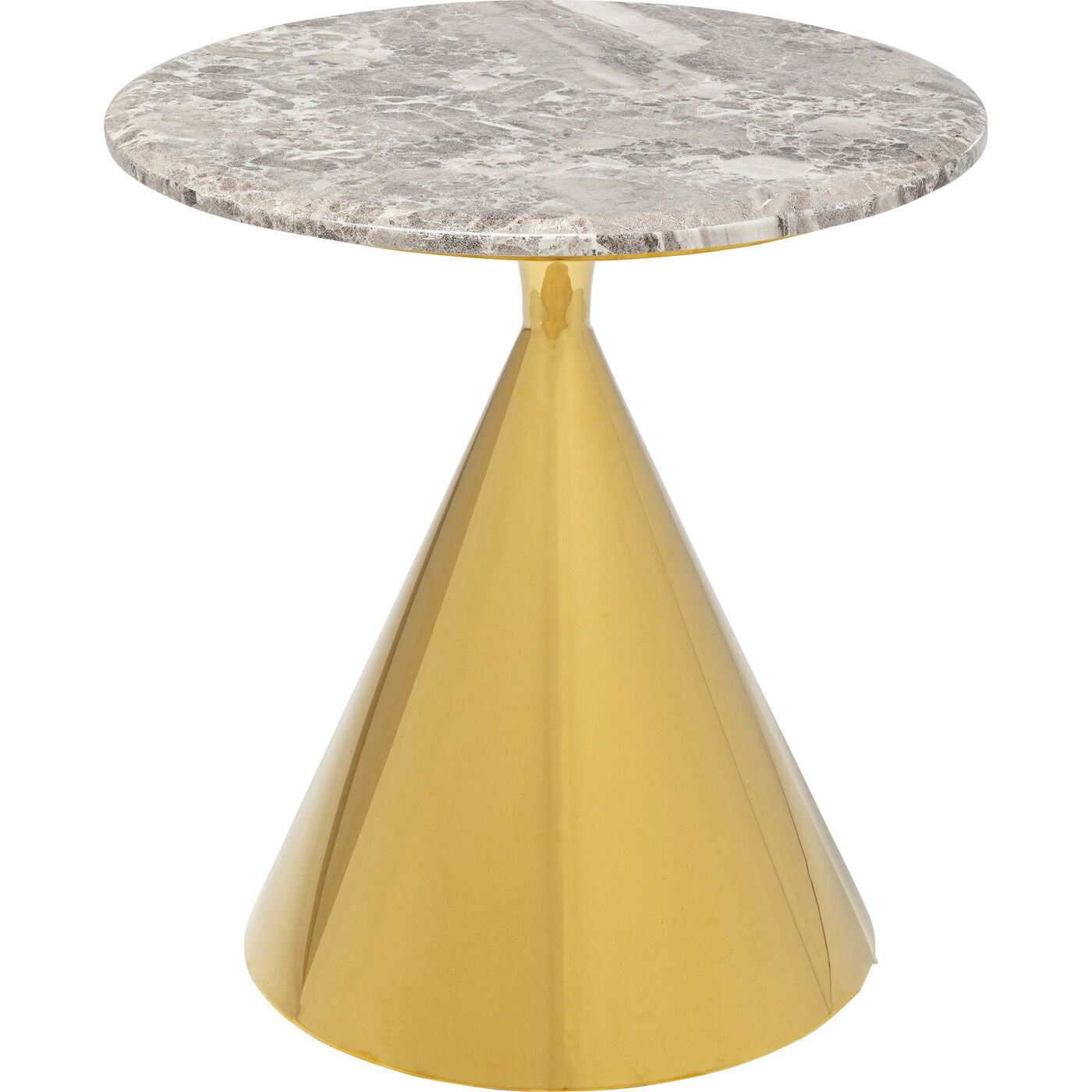 Bijzettafel Rita Ø50cm goud Kare Design