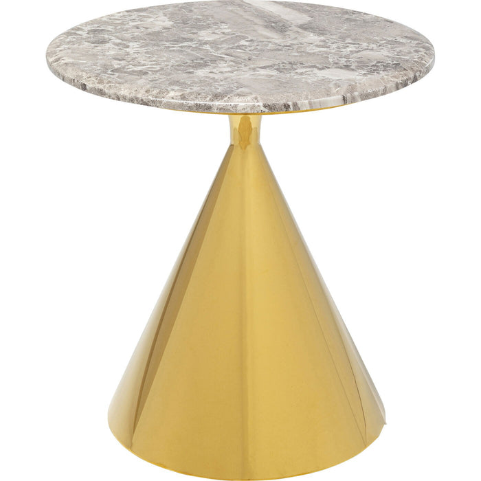 Bijzettafel Rita Ø50cm goud Kare Design