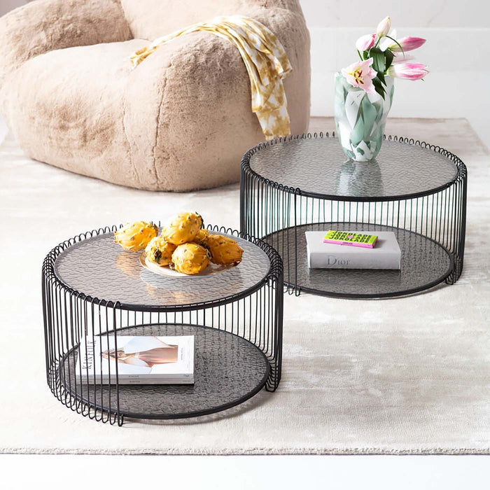Salontafel Wire Double Bubble zwart (2|Set) Kare Design