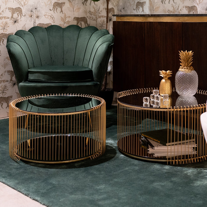 Salontafel Wire Double messing (2|Set) Kare Design