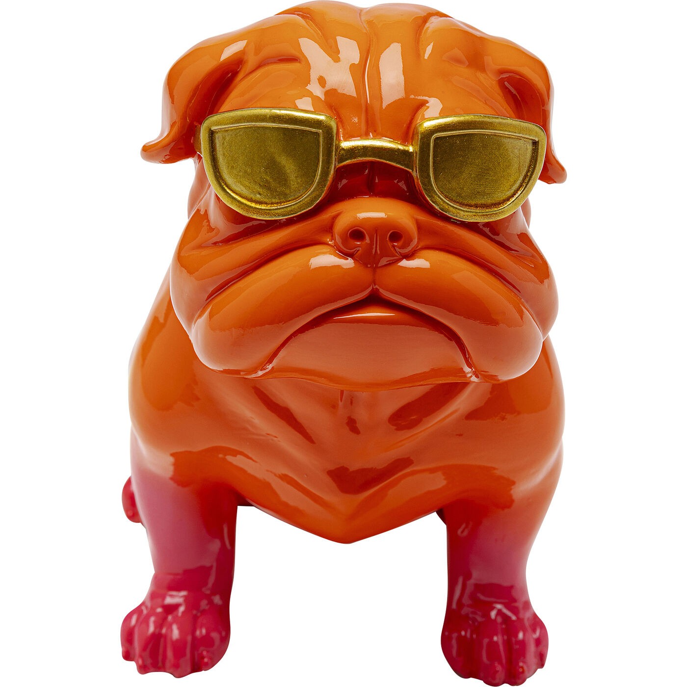 Kare Design Fashion Woonaccessoires bulldog oranje 17cm