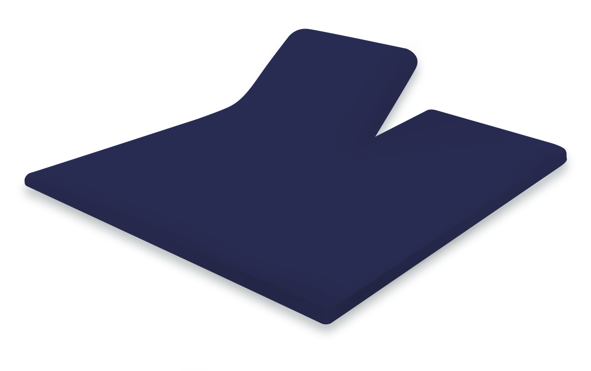 Eleganzzz Splittopper Hoeslaken Perkal Katoen - donker blauw