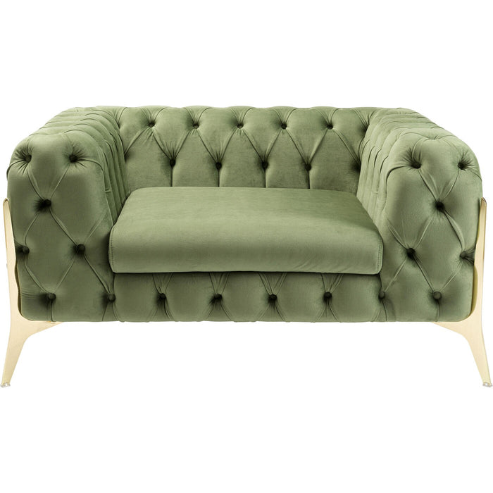 Kare Design Bellissima Fauteuil fluweel groen
