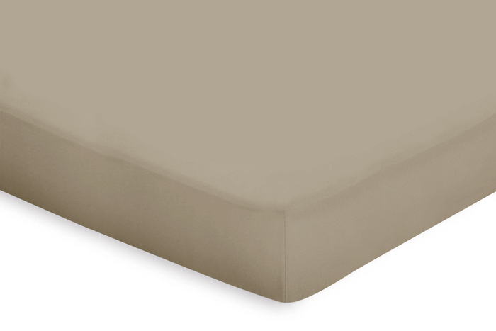 Eleganzzz Topper Hoeslaken Katoen Perkal - zand