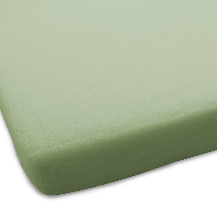 Dutch Dreams Hoeslaken Flanel Stretch 25cm Hoge Hoek Set van 2 - groen