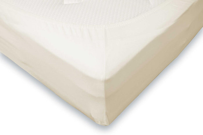 Eleganzzz Hoeslaken Jersey Katoen Stretch 35cm Hoge Hoek - ecru