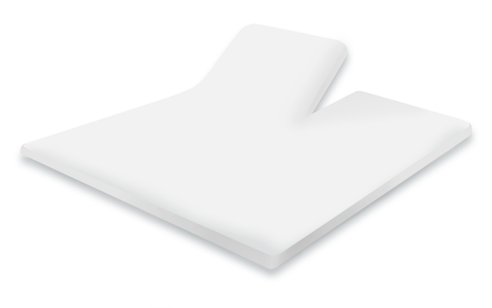 Eleganzzz Splittopper Hoeslaken Perkal Katoen - wit