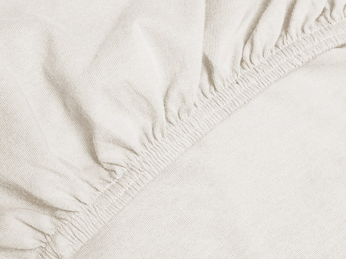 Eleganzzz Splittopper Hoeslaken Jersey Katoen Stretch - ivoor