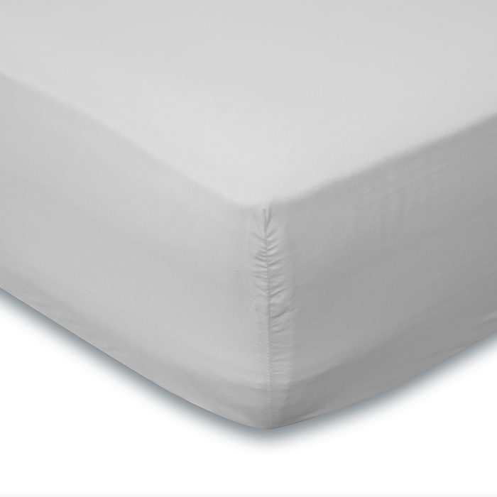 Eleganzzz Hoeslaken Katoen Perkal 35cm Hoekhoogte - licht grijs