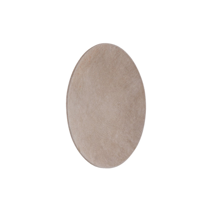 PTMD Nabdia Taupe Suede Round Bowl And Wall Panel S