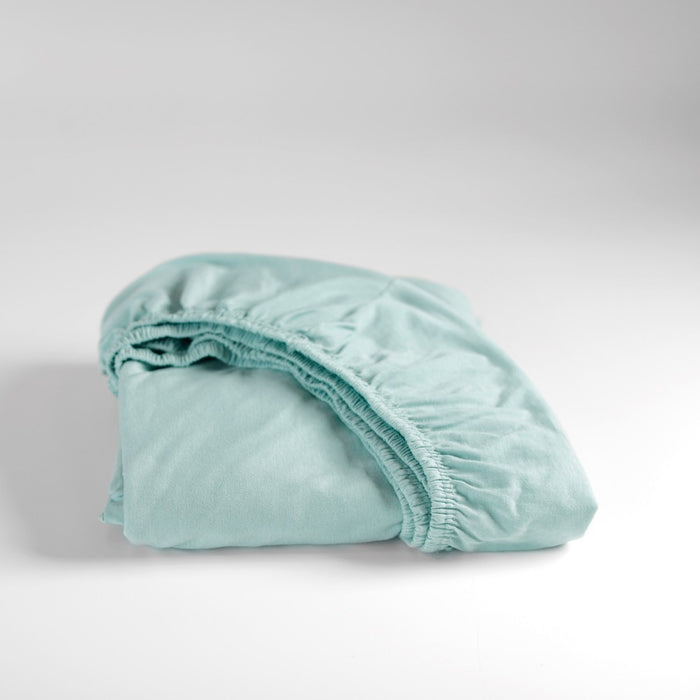 Dutch Dreams Hoeslaken Jersey Katoen - 25cm Hoek - 2x - licht groen