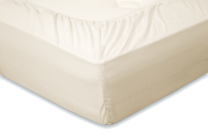 Eleganzzz Hoeslaken Katoen Perkal 35cm Hoekhoogte - ivoor