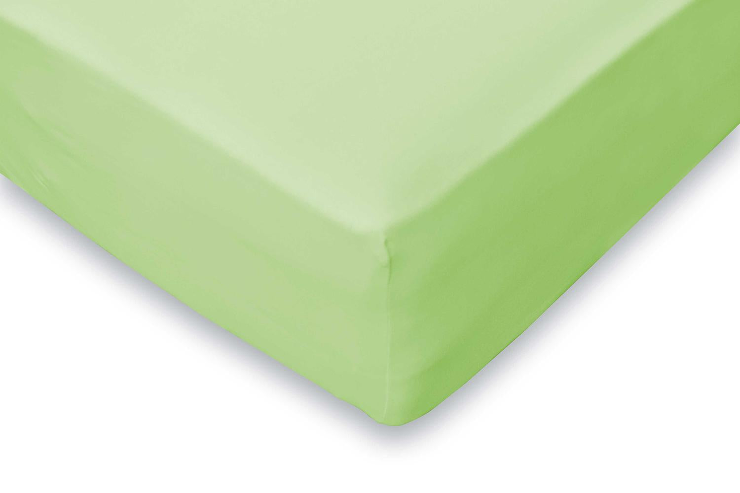 Eleganzzz Hoeslaken Jersey Katoen Stretch 35cm Hoge Hoek - lime