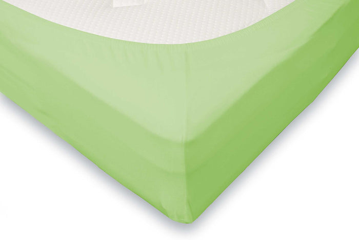 Eleganzzz Hoeslaken Jersey Katoen Stretch 35cm Hoge Hoek - lime