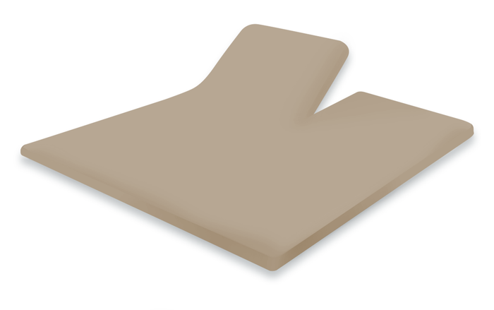 Eleganzzz Splittopper Hoeslaken Perkal Katoen - zand