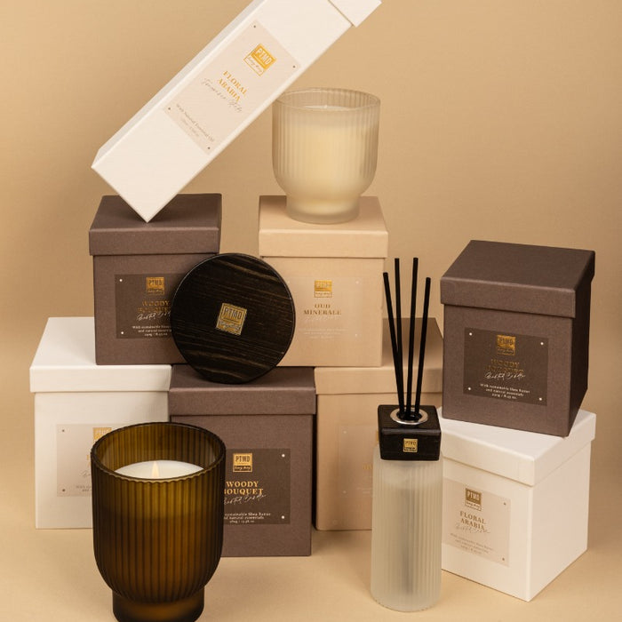 PTMD - Woody Bouquet Fragrance candle + sticks