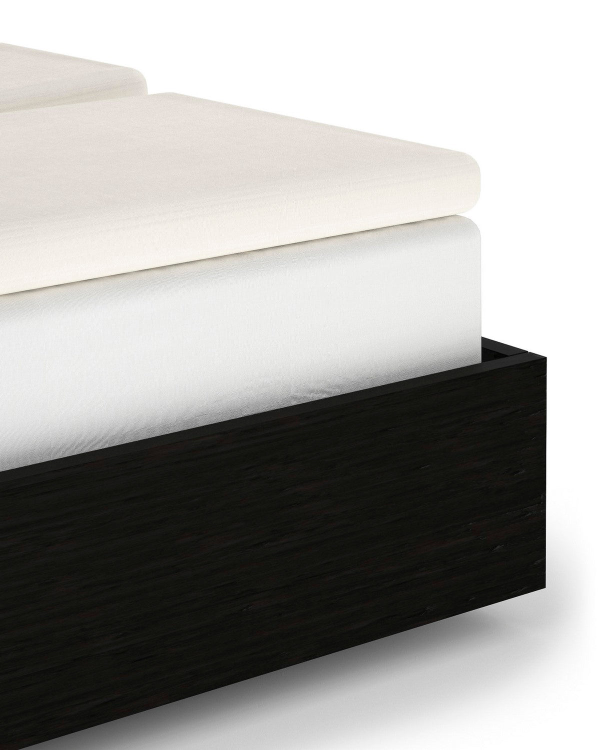 Heckett & Lane Elementi Splittopper Hoeslaken Katoen Satijn off white