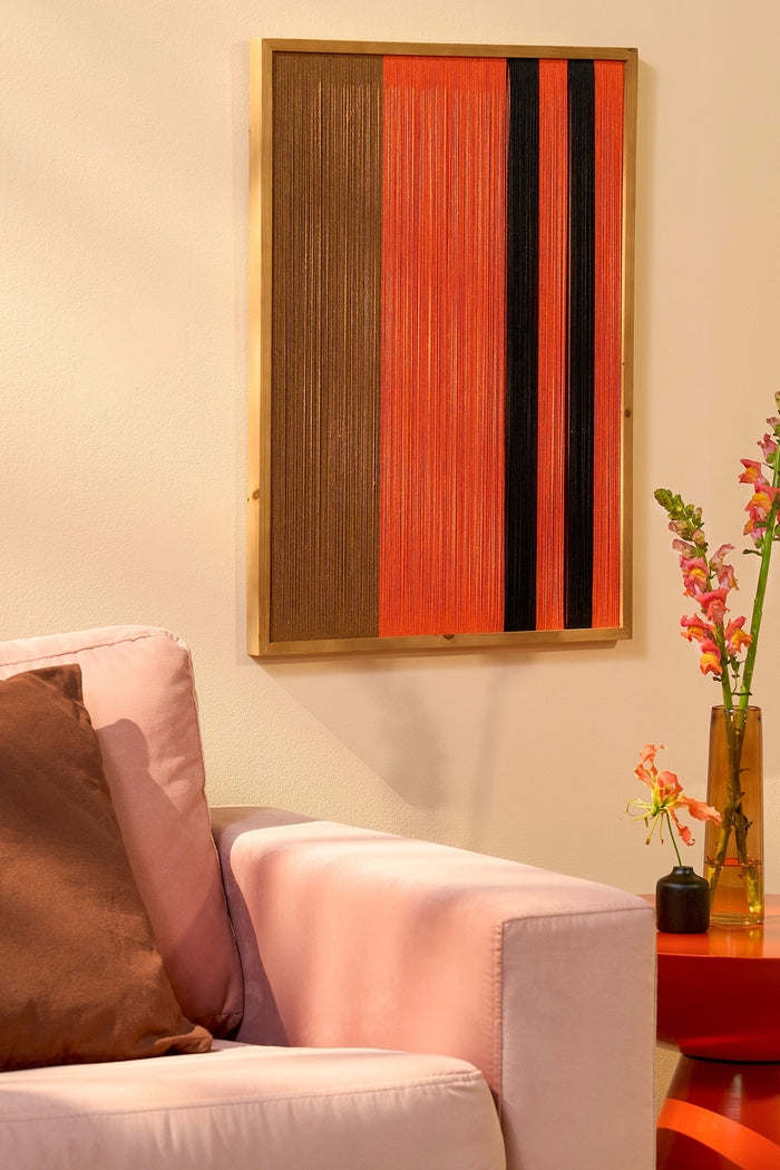 Mica Decorations Kuba Wanddecoratie - FSC 100% - Katoen - Oranje