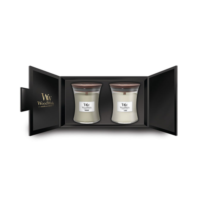 Woodwick WW Deluxe Gift Set 2 Medium Candles