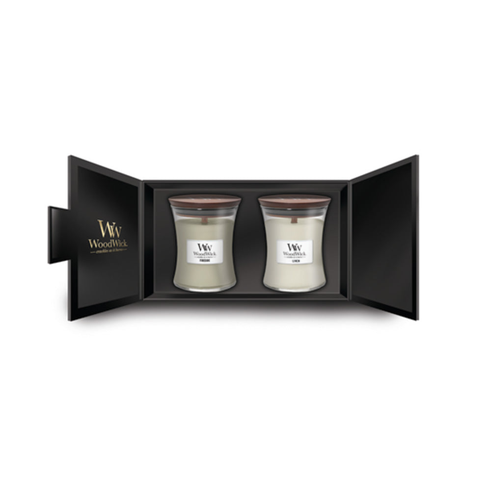 Woodwick WW Deluxe Gift Set 2 Medium Candles