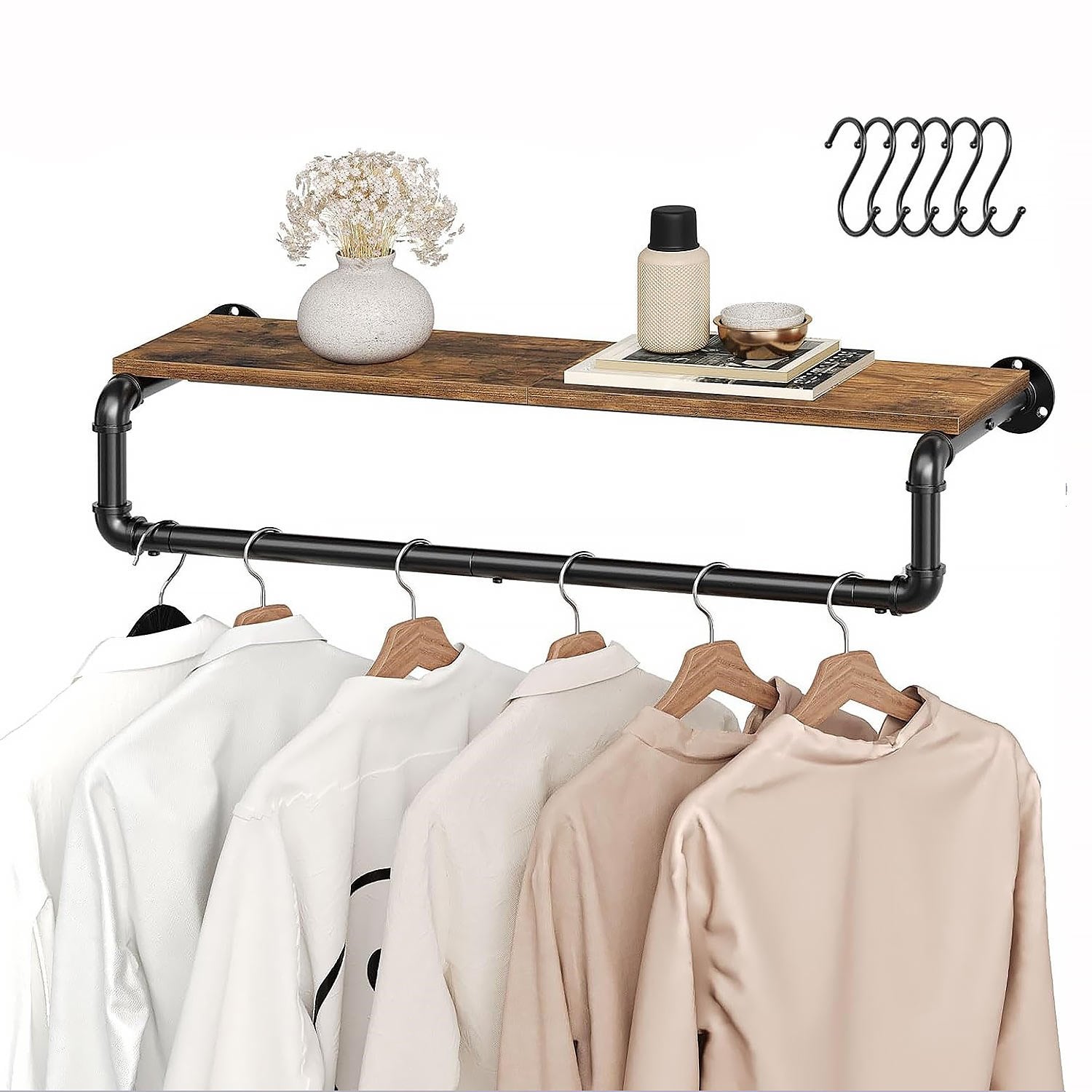 Ylumen Kapstok Dylan B 80 cm bruin zwart