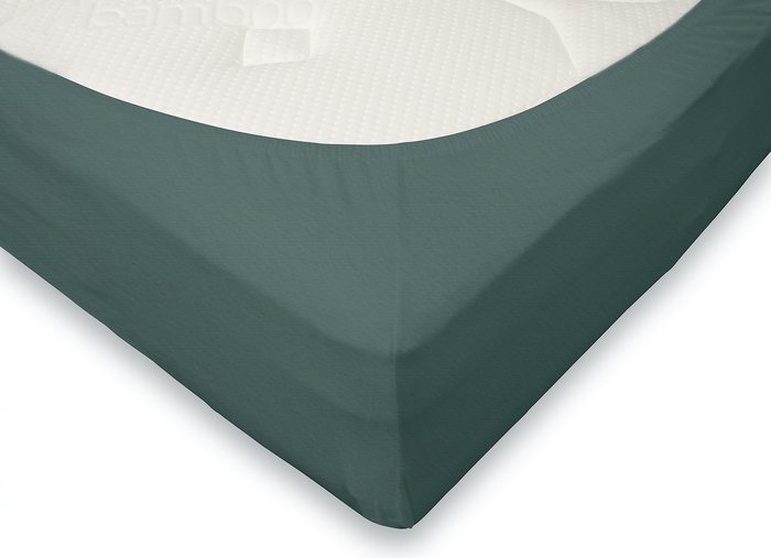 Eleganzzz Hoeslaken Flanel 35cm Hoekhoogte groen