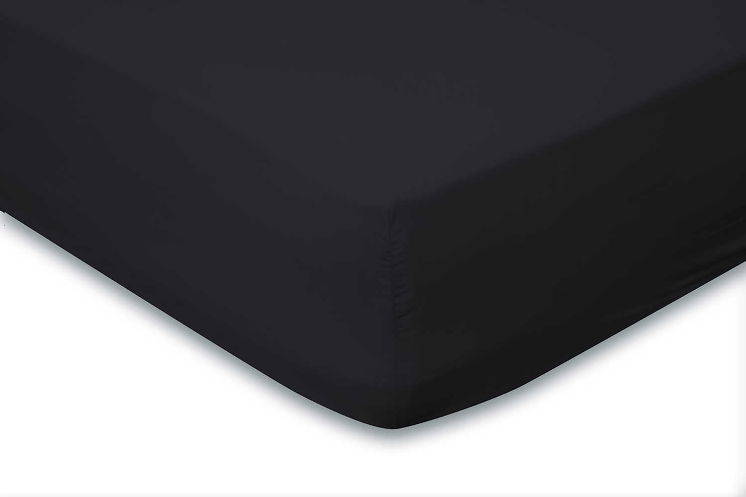 Eleganzzz Hoeslaken Katoen Perkal 35cm Hoekhoogte - zwart