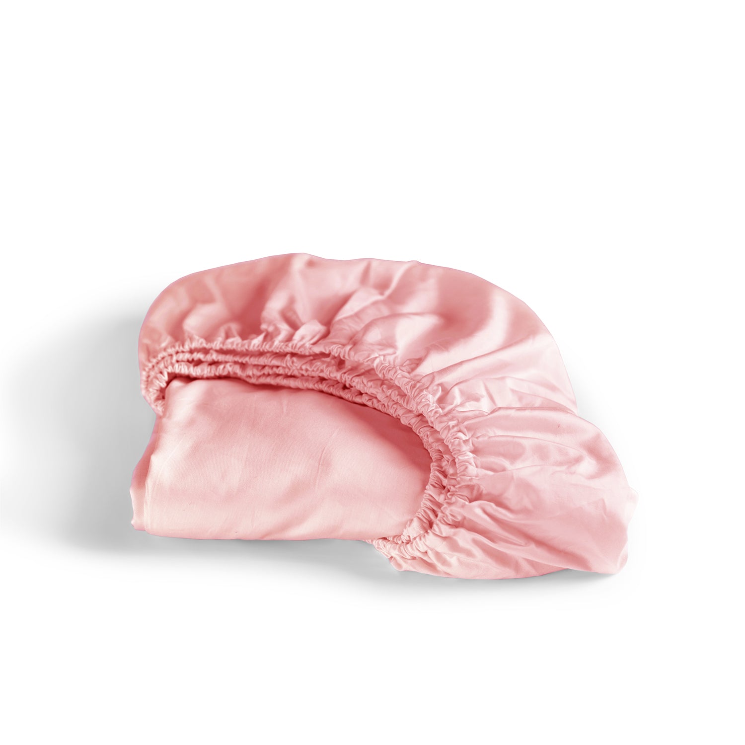 Cinderella Sundays - Hoeslaken (tot 25 cm) - Satijn - 90x200 cm - Rose