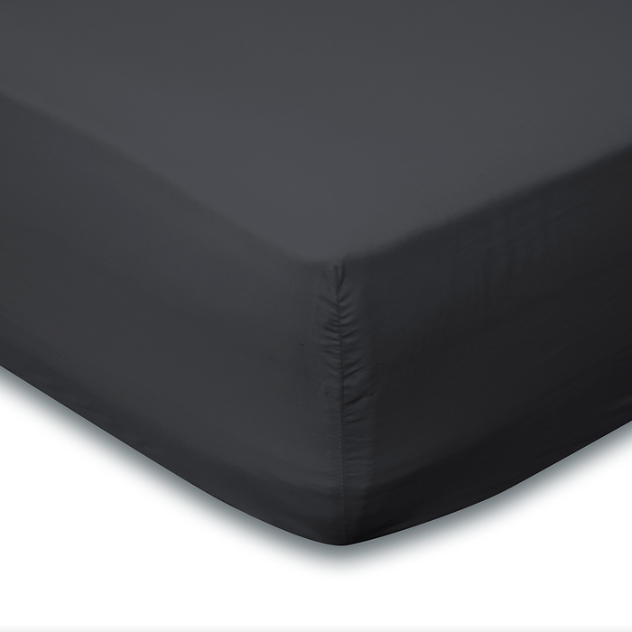 Eleganzzz Hoeslaken Katoen Perkal 35cm Hoekhoogte - antraciet